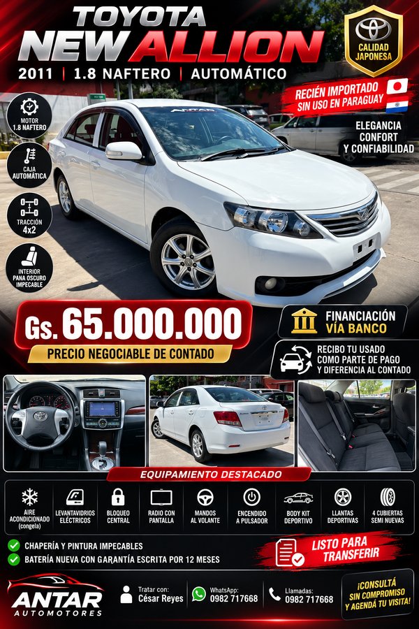 Toyota Allion 2011 1.8 automática