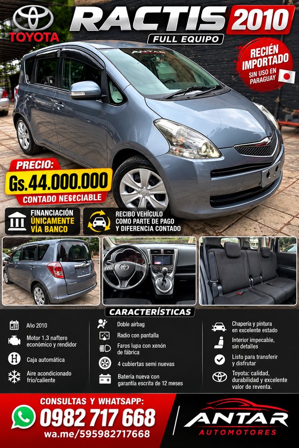 Toyota Ractis 2010 automática