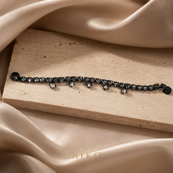 Pulsera Tennis Strass con Dijes