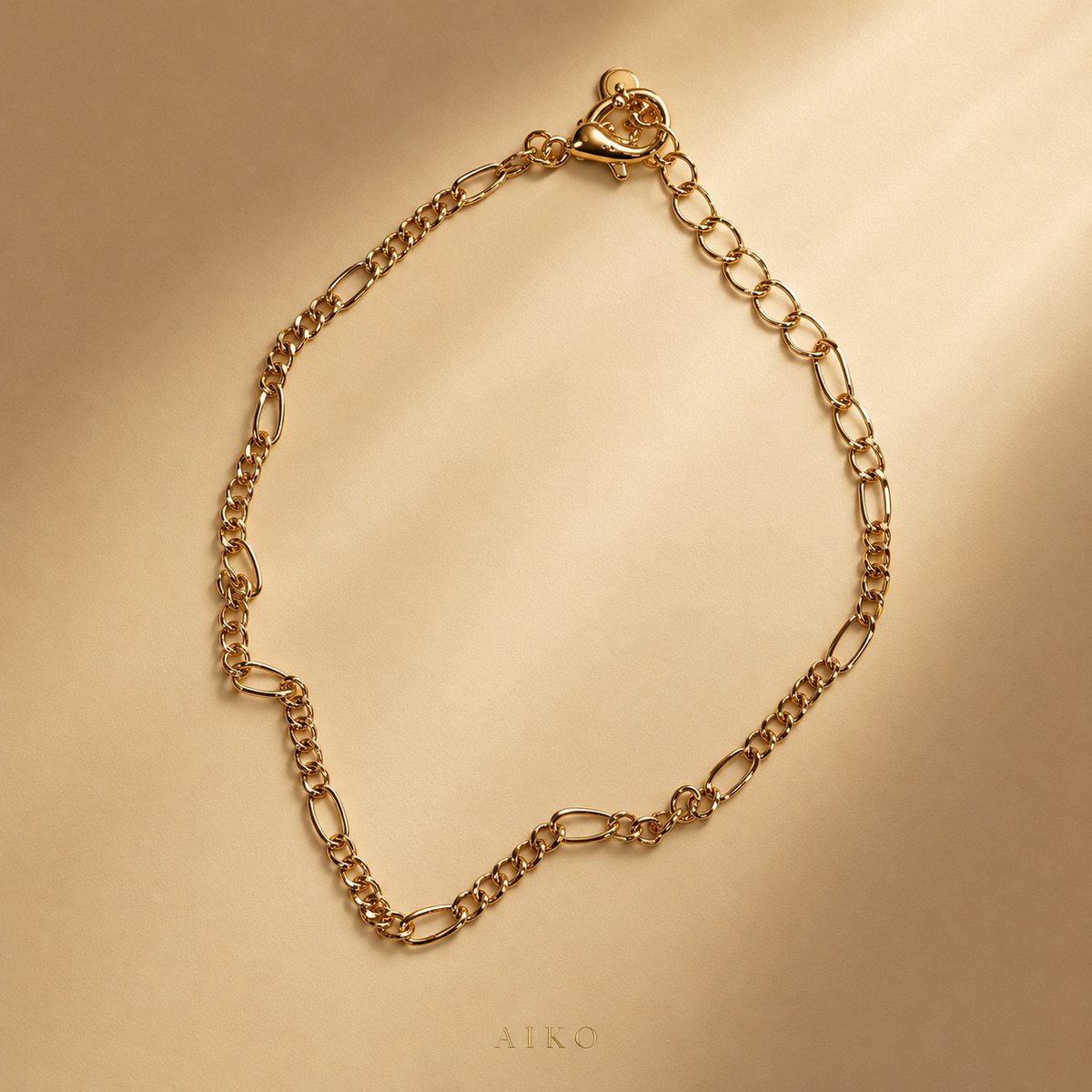 Pulsera dorada texturizada - 2