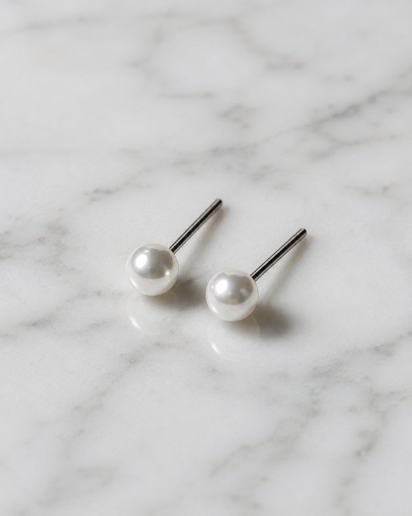 Aretes tipo perla 