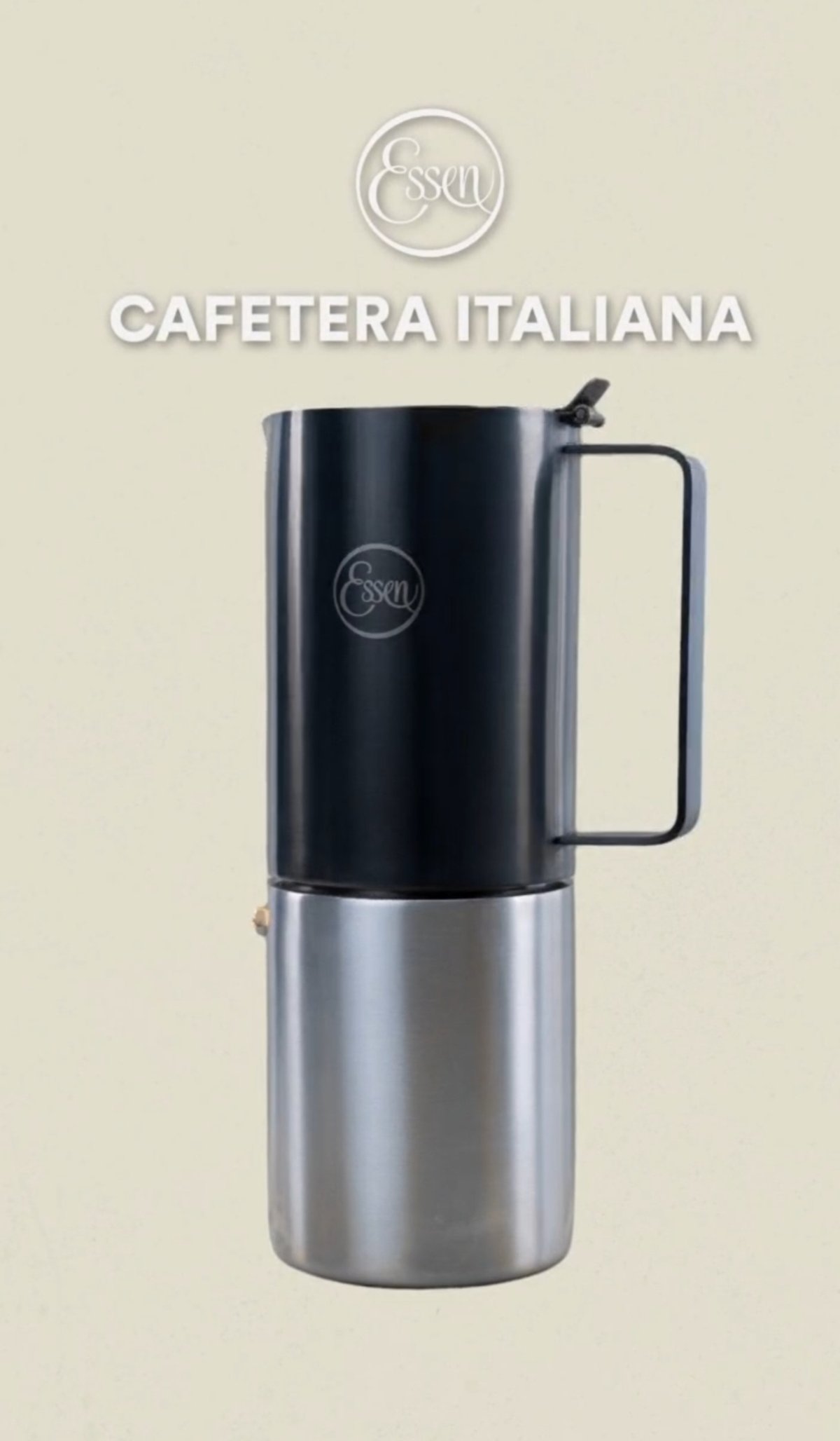Cafetera Italiana Essen de Acero Inoxidable Premium (500ml) - 2