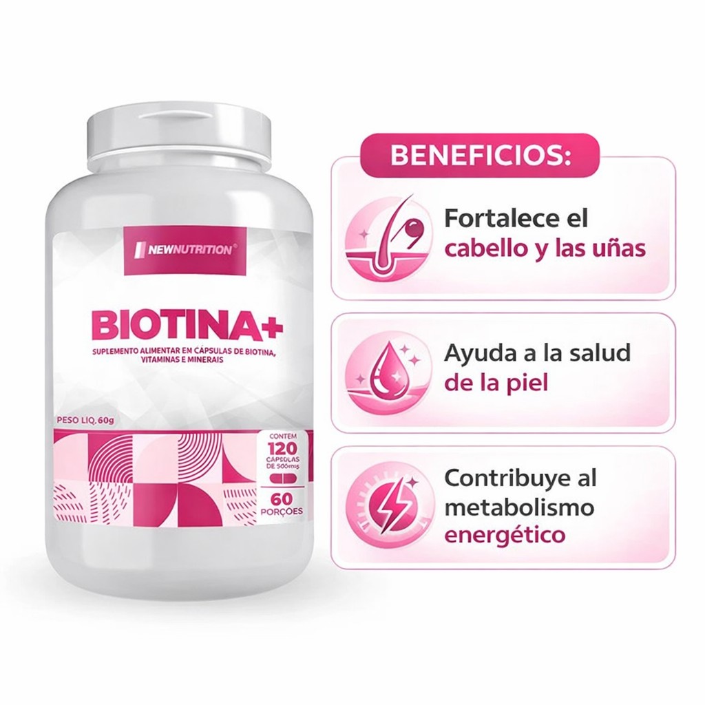 Biotina+ Newnutrition en cápsulas