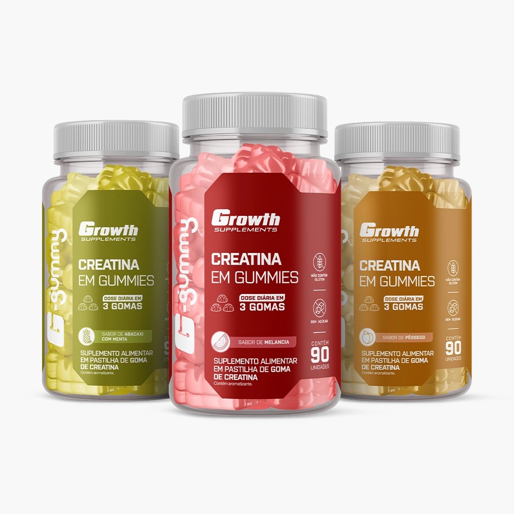 Creatina en gomas de 3 sabores