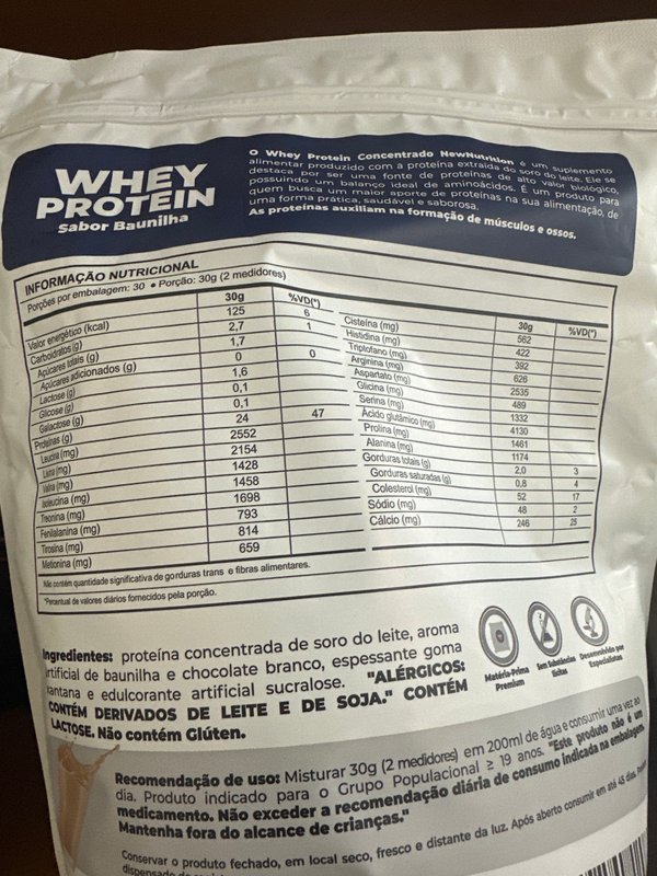 Whey protein concentrado