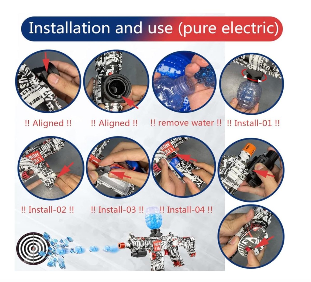 Pistola Gell Shot Hidro Gel - 3