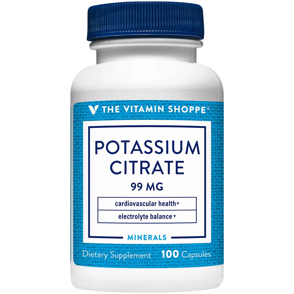 Potasio Citrato 99mg (100 Capsulas) Vitamin Shoppe