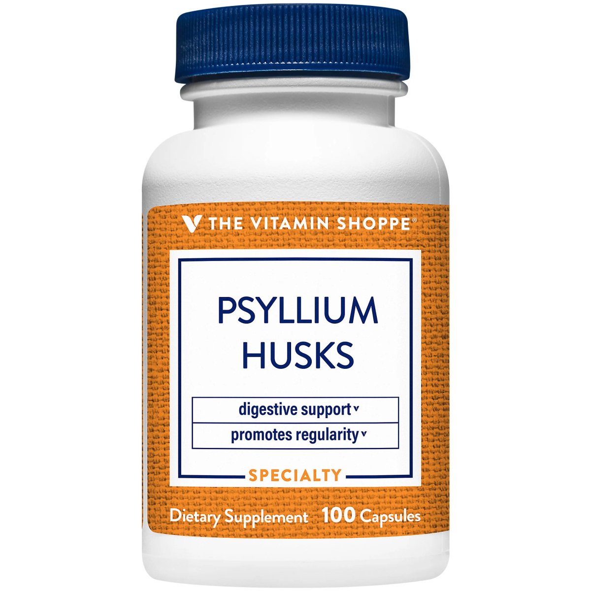 Psyllium Husks 720 mg (100 Capsulas) Vitamin Shoppe