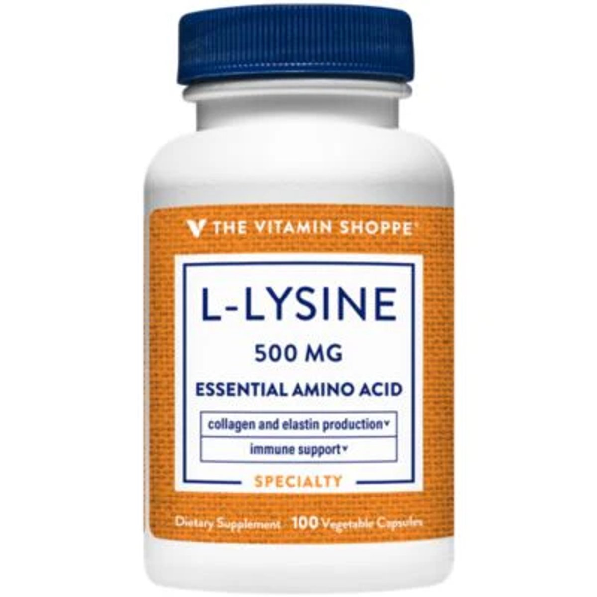 L-Lysine 500 mg (100 Capsulas)  Vitamin Shoppe