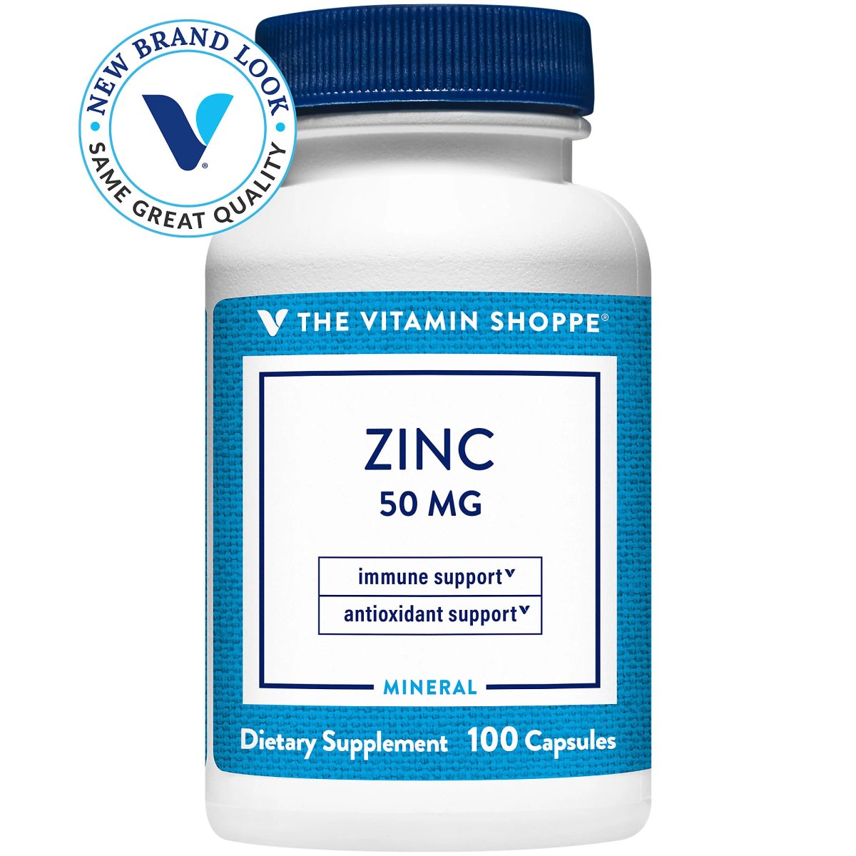 Zinc 50 mg (100 Cápsulas) Vitamin Shoppe