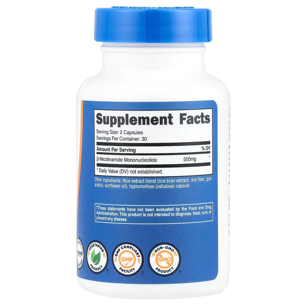 NMN 500MG X 30 CAPS - NUTRICOST  - 2