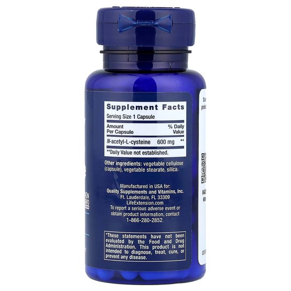 NAC 600MG X 60 CAPS  - LIFE EXTENSION