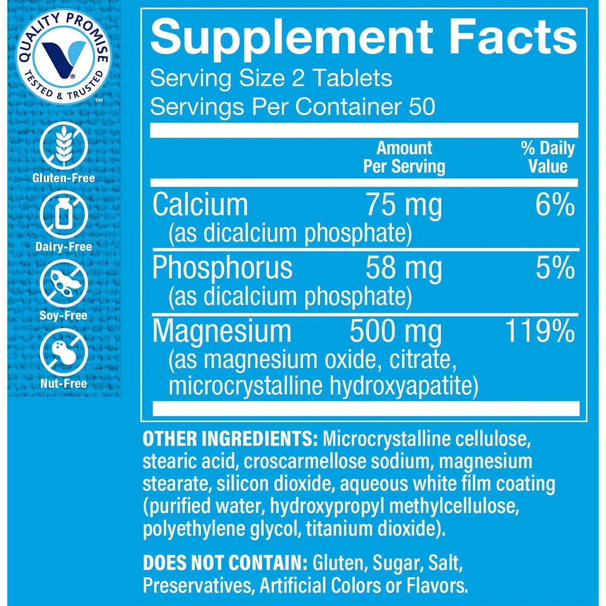 Magnesium Complex AM (100 Tabletas) Vitamin Shoppe