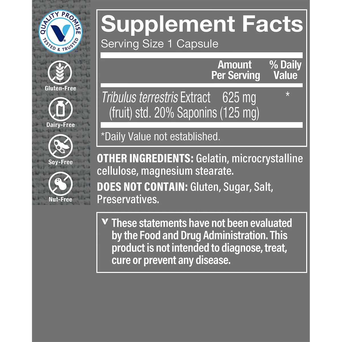 Tribulus Terrestris 625mg (100 Capsulas) the Vitamin Shoppe