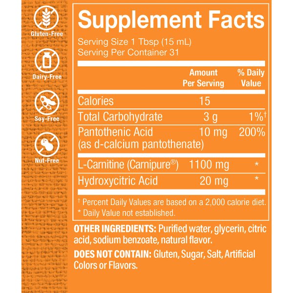 Carnipure L-Carnitine 1100 mg + B6 (30 Tomas)  Vitamin Shoppe
