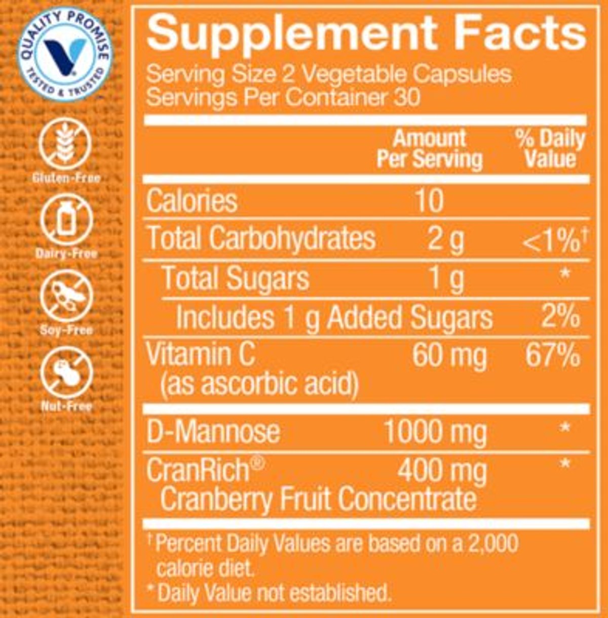 Cranberry con D-manosa (60 cápsulas vegetarianas) the Vitamin Shoppe