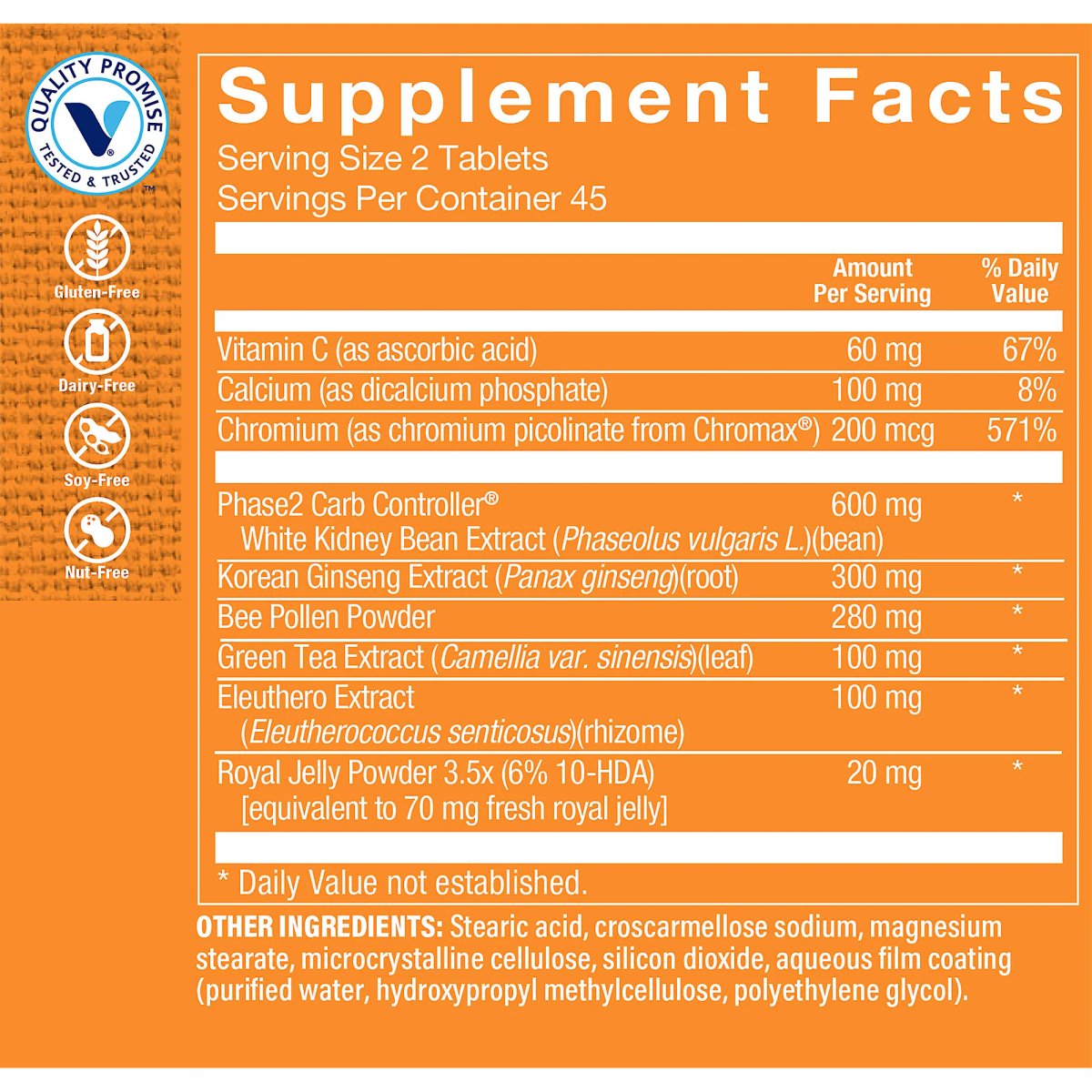 Carb Shredder (Bloqueador de Carbohidratos) (90 Tabletas) Vitamin Shoppe