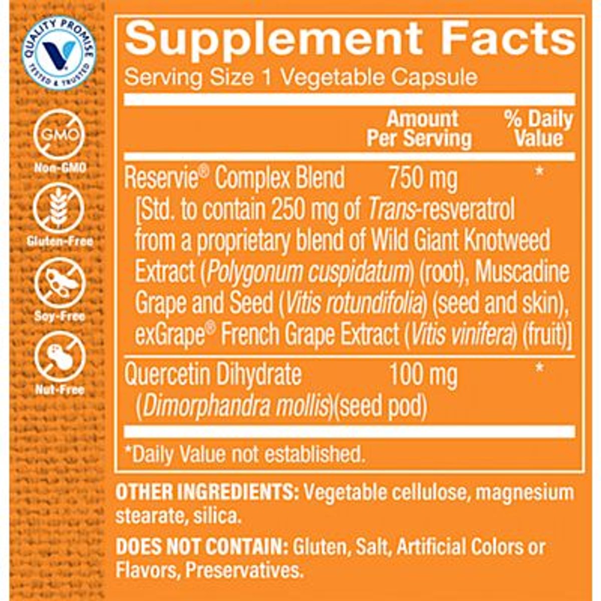 Trans-Resveratrol 250 mg (60 Cápsulas) the Vitamin Shoppe