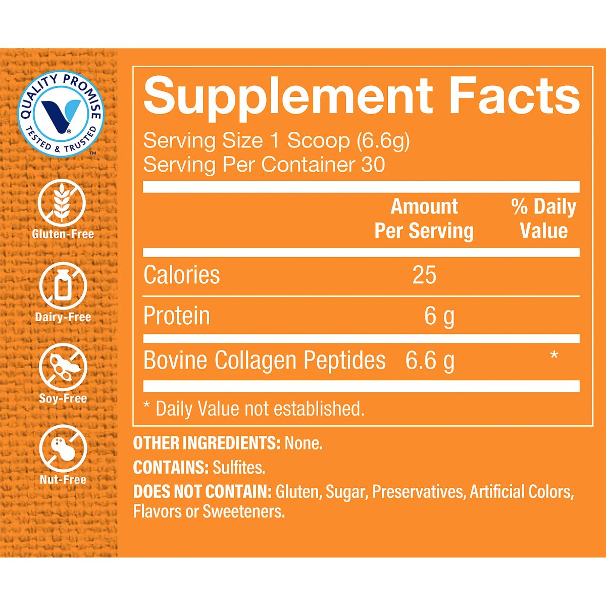 Peptidos de Colageno Grass-Fed - sin sabor (30 Tomas) the Vitamin Shoppe