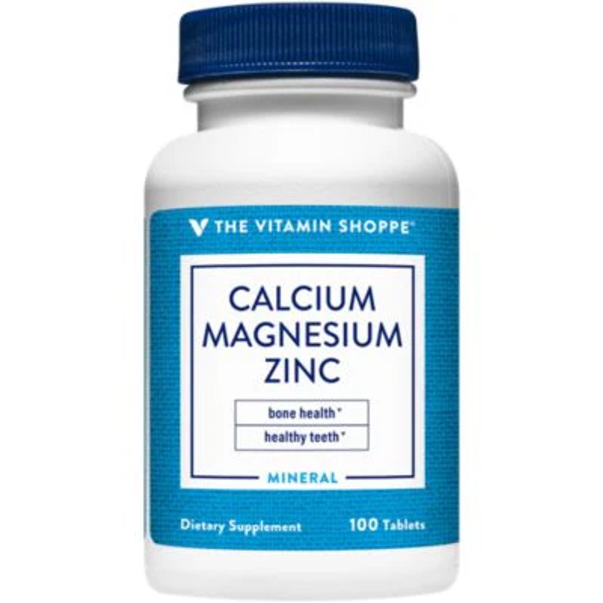 Calcium Magnesium Zinc con D3 (100 Tabletas)  Vitamin Shoppe