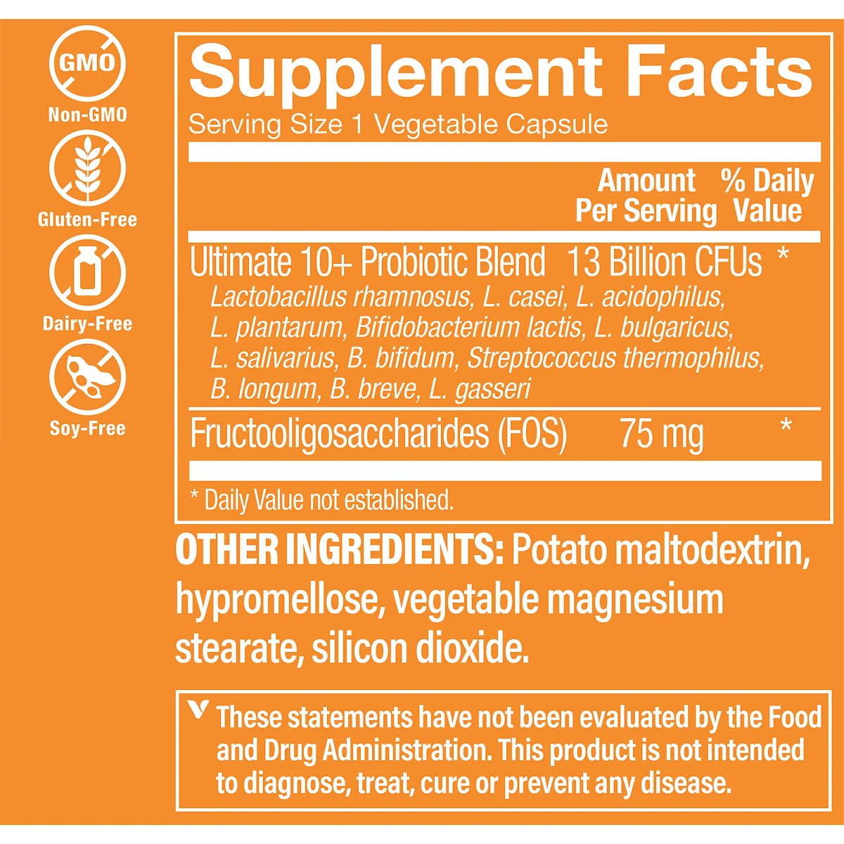 Ultimate 10 Probiotic 13 Billion (30 Cápsulas) the Vitamin Shoppe