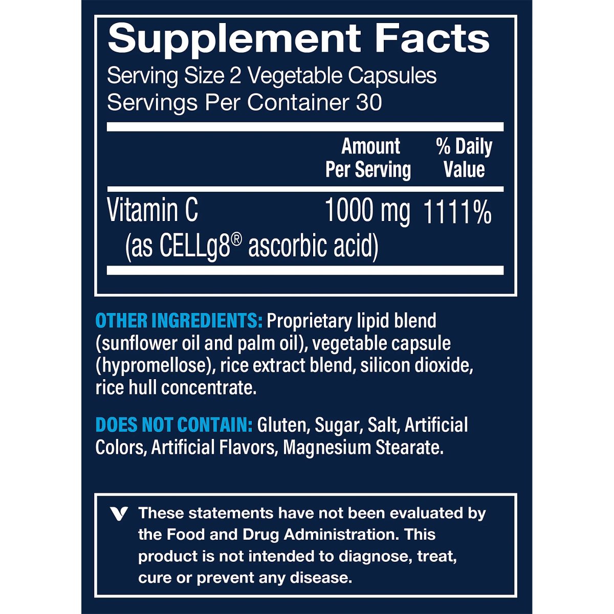Vitamina C Liposomal 1000mg (60 Cápsulas Vegetarianas) Vitamin Shoppe