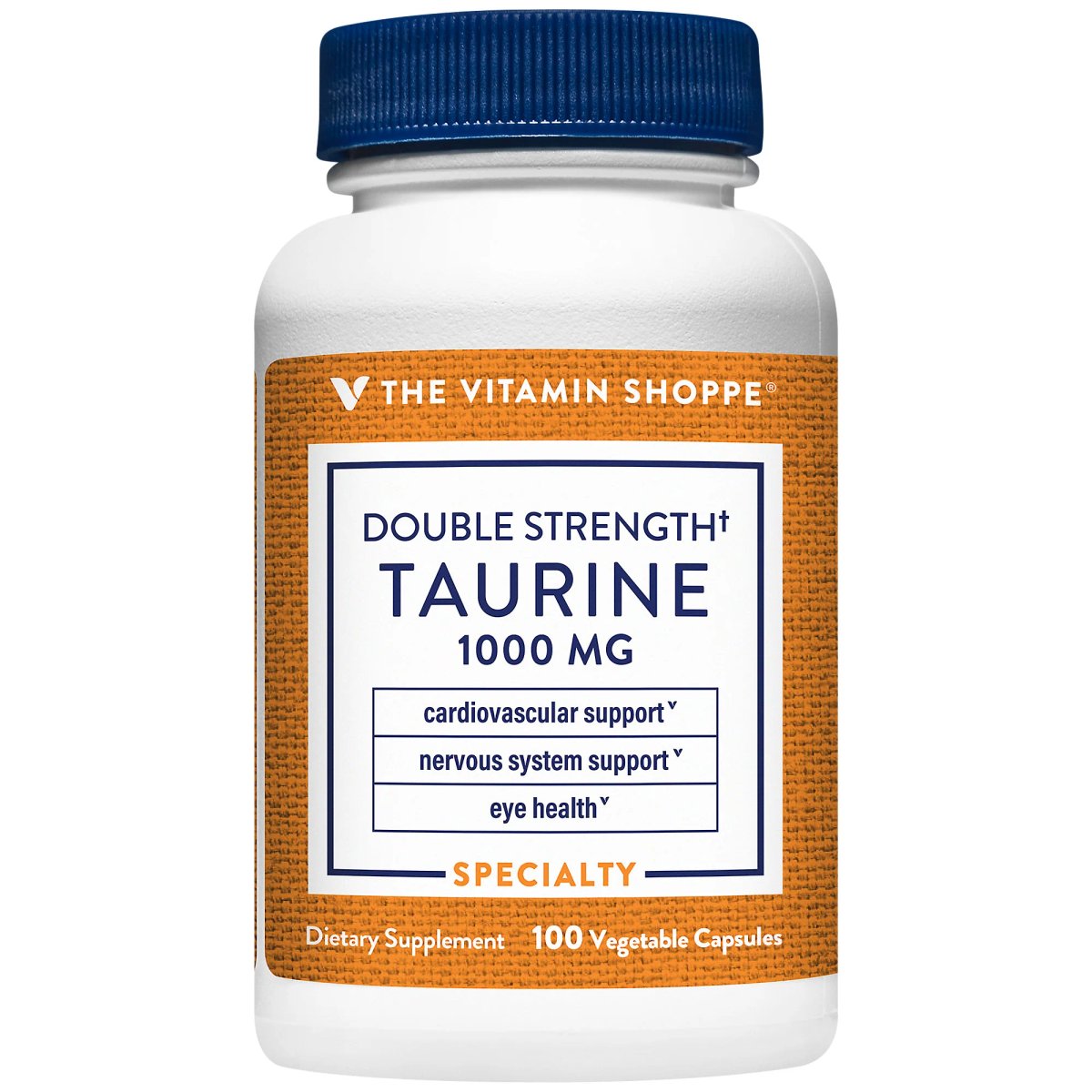 Taurina de Doble Potencia 1000mg (100 Cápsulas) the Vitamin Shoppe