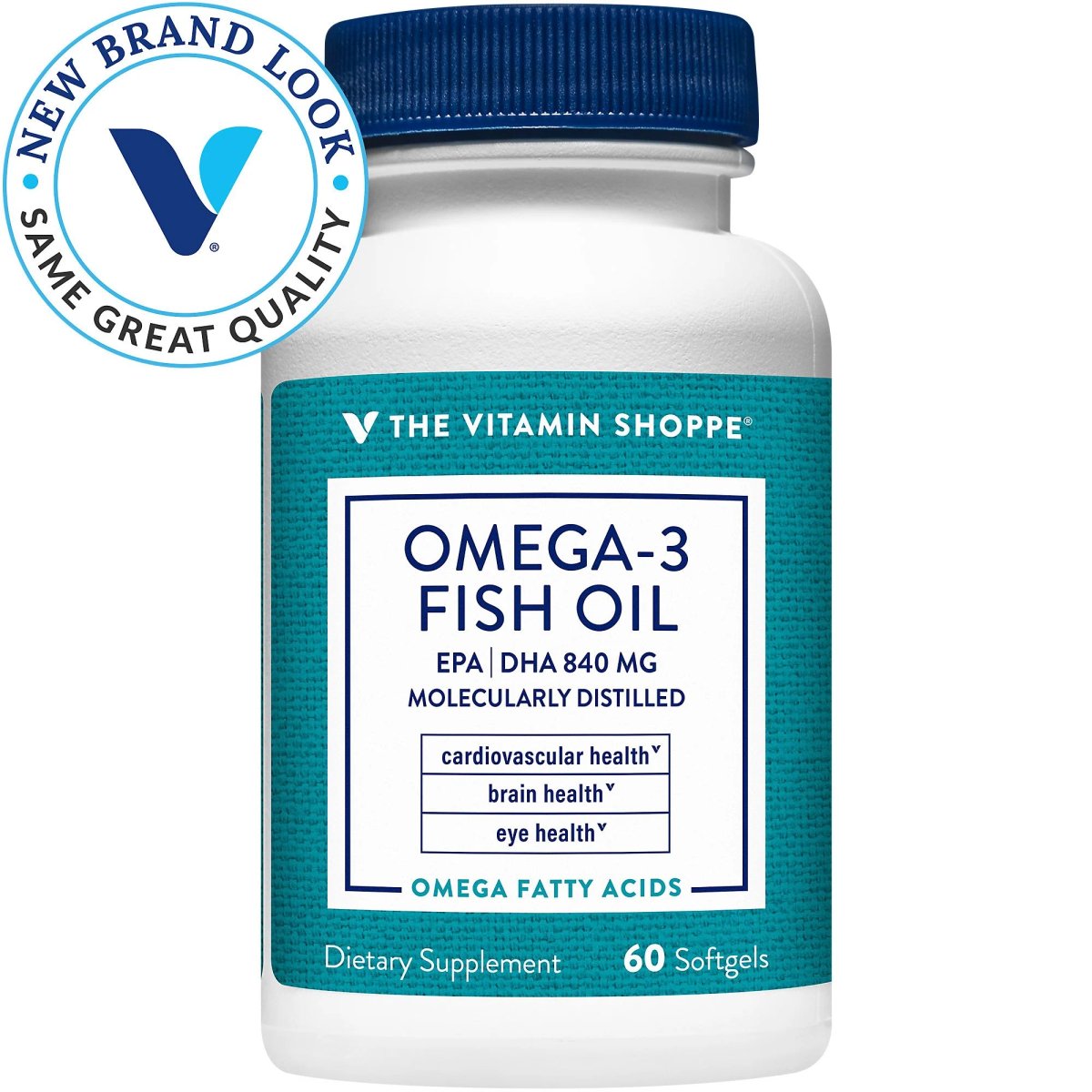 Omega 3 Fish Oil 1200 mg 600/240 EPA/DHA (60 Cápsulas Blandas) the Vitamin Shoppe