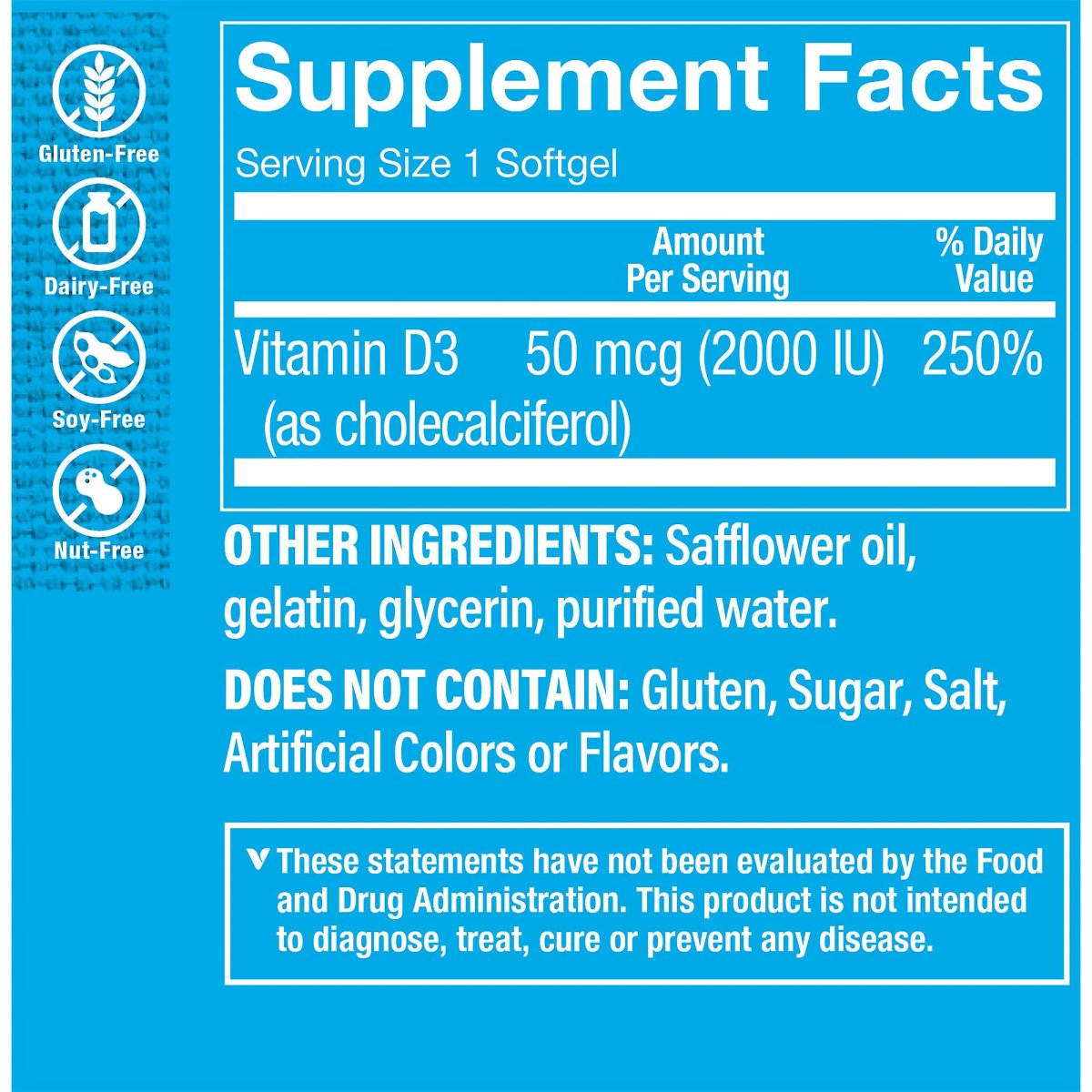 D3 2000 IU (100 Capsulas Blandas) Vitamin Shoppe