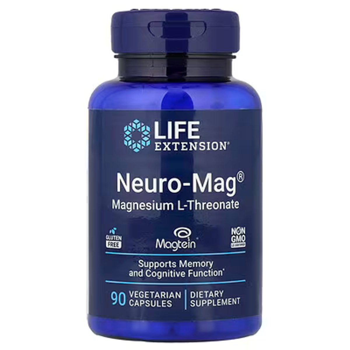 NEURO MAG - MAGNESIO TREONATO X 90 VEGGIE CAPS - LIFE EXTENSION