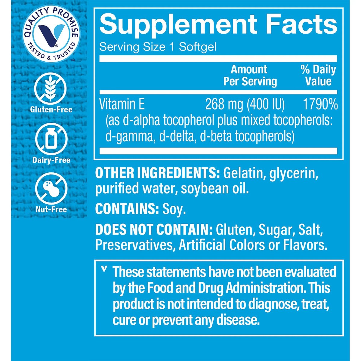 Vitamina E 400 IU (60 Cápsulas Blandas) Vitamin Shoppe