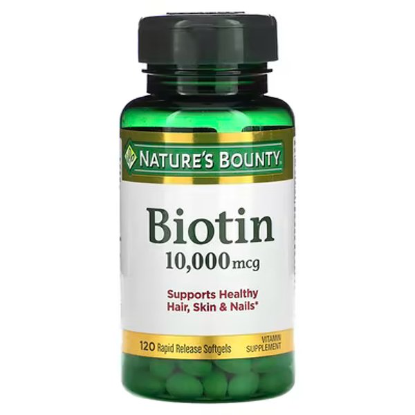 BIOTIN 10.000 MCG X 120 SOFTGELS - NATURE'S BOUNTY