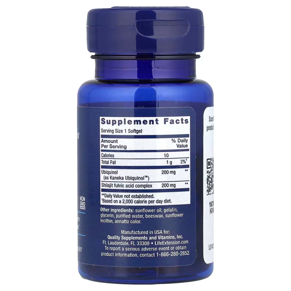 CoQ10 - SUPER UBIQUINOL & SHILAJIT 200MG - LIFE EXTENSION - 2