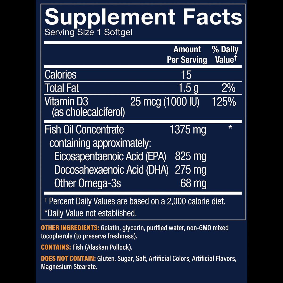 Omega 3 Silvestre Premium de Alaska 1100 mg (60 cápsulas blandas) the Vitamin Shoppe
