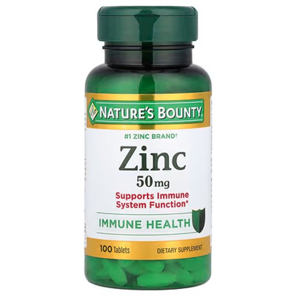 ZINC 50MG X 100 TABS - NATURE'S BOUNTY
