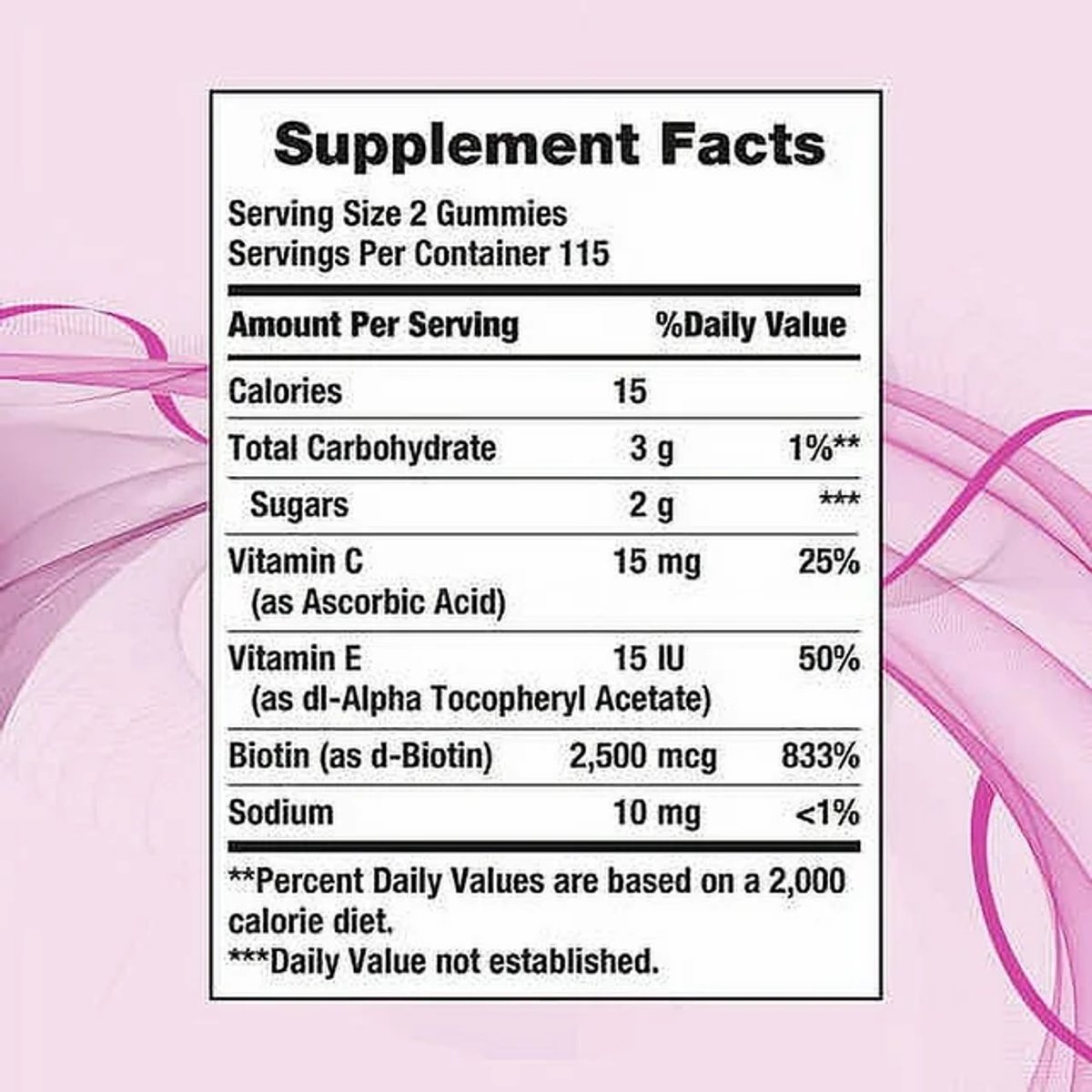 HAIR, SKIN & NAILS NATURE'S BOUNTY GUMMIES