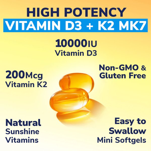 VITAMINA D3 & K2 10.000UI X 90 SOFTGELS - VITALIBRE