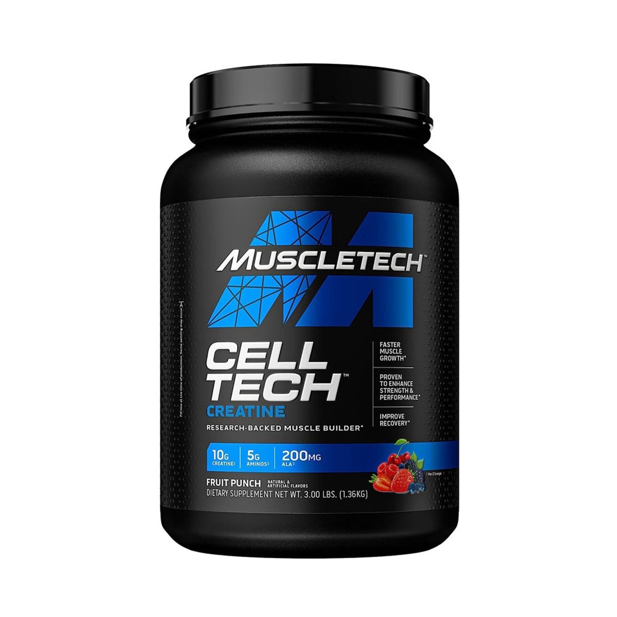 CREATINA CELL TECH 3LBS MUSCLETECH 27 SERVICIOS