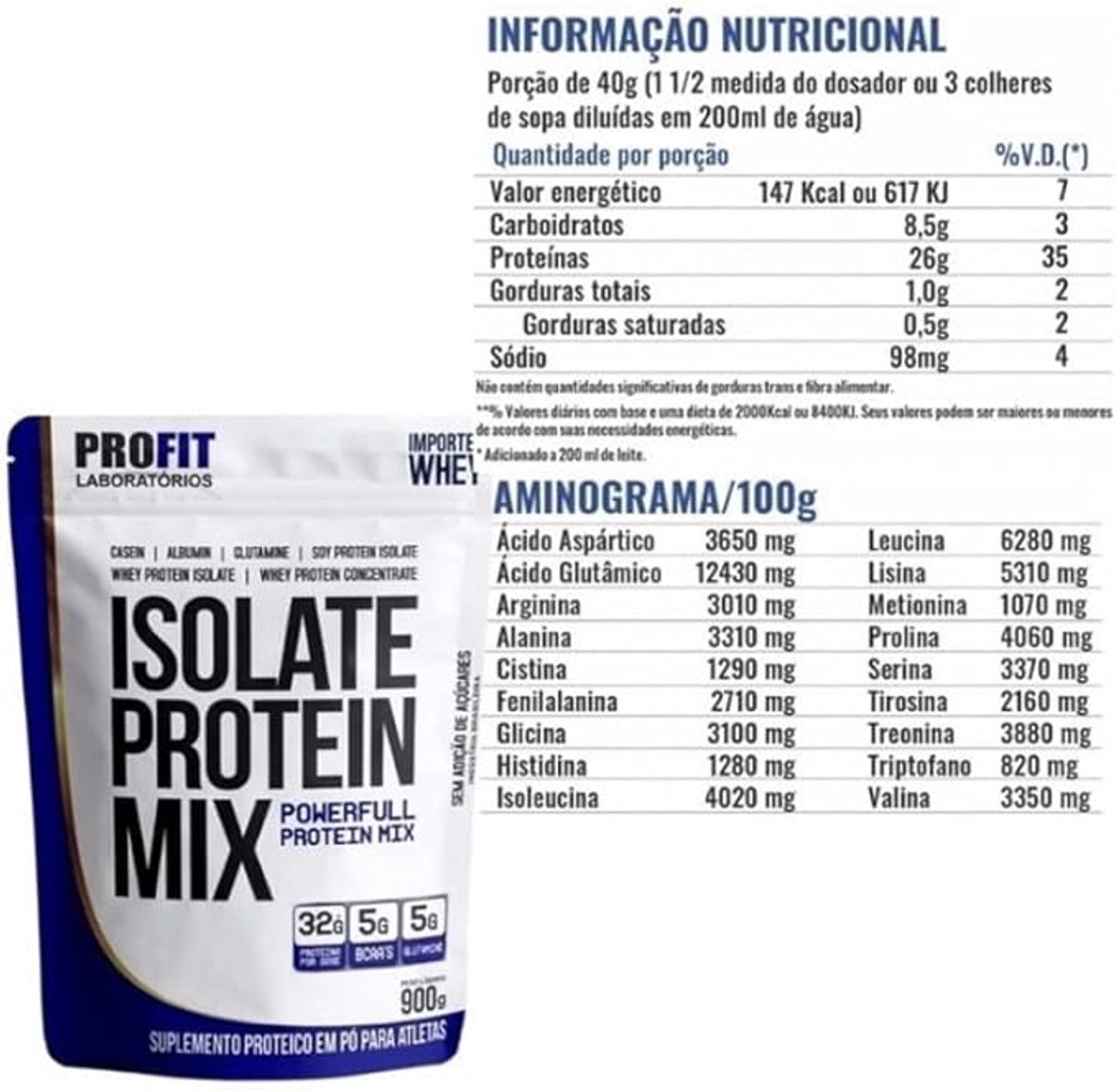 ISOLATE PROTEIN MIX PROFIT 900G - 2