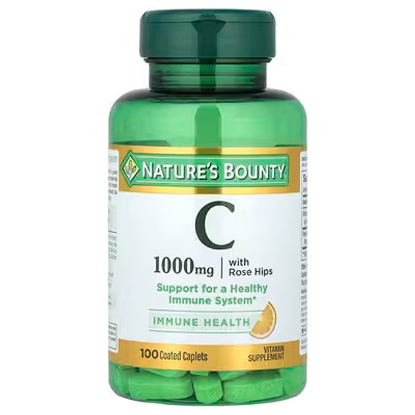 VITAMINA C ROSE HIPS 1000MG X 100 CAPS -  NATURE'S BOUNTY
