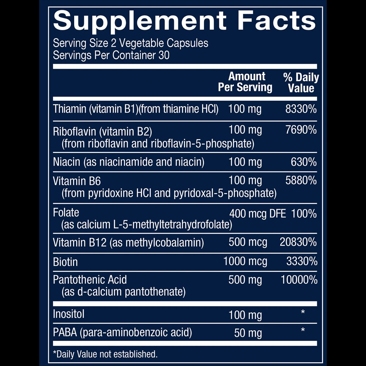 Complejo B Bioactivo + Coenzimas Activas (60 Cápsulas Vegetales)Vitamin Shoppe