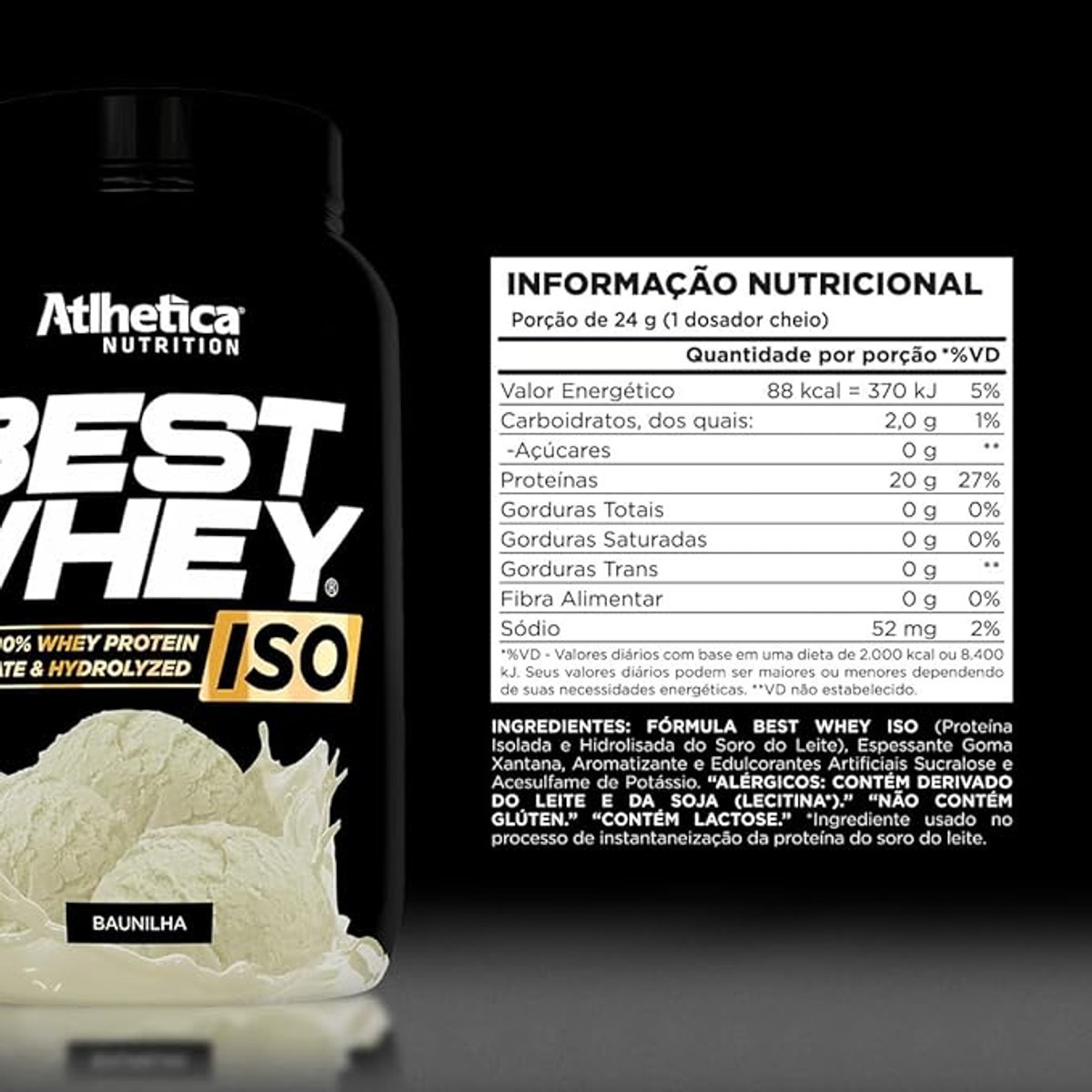 BEST WHEY ISO ATLHETICA 900G