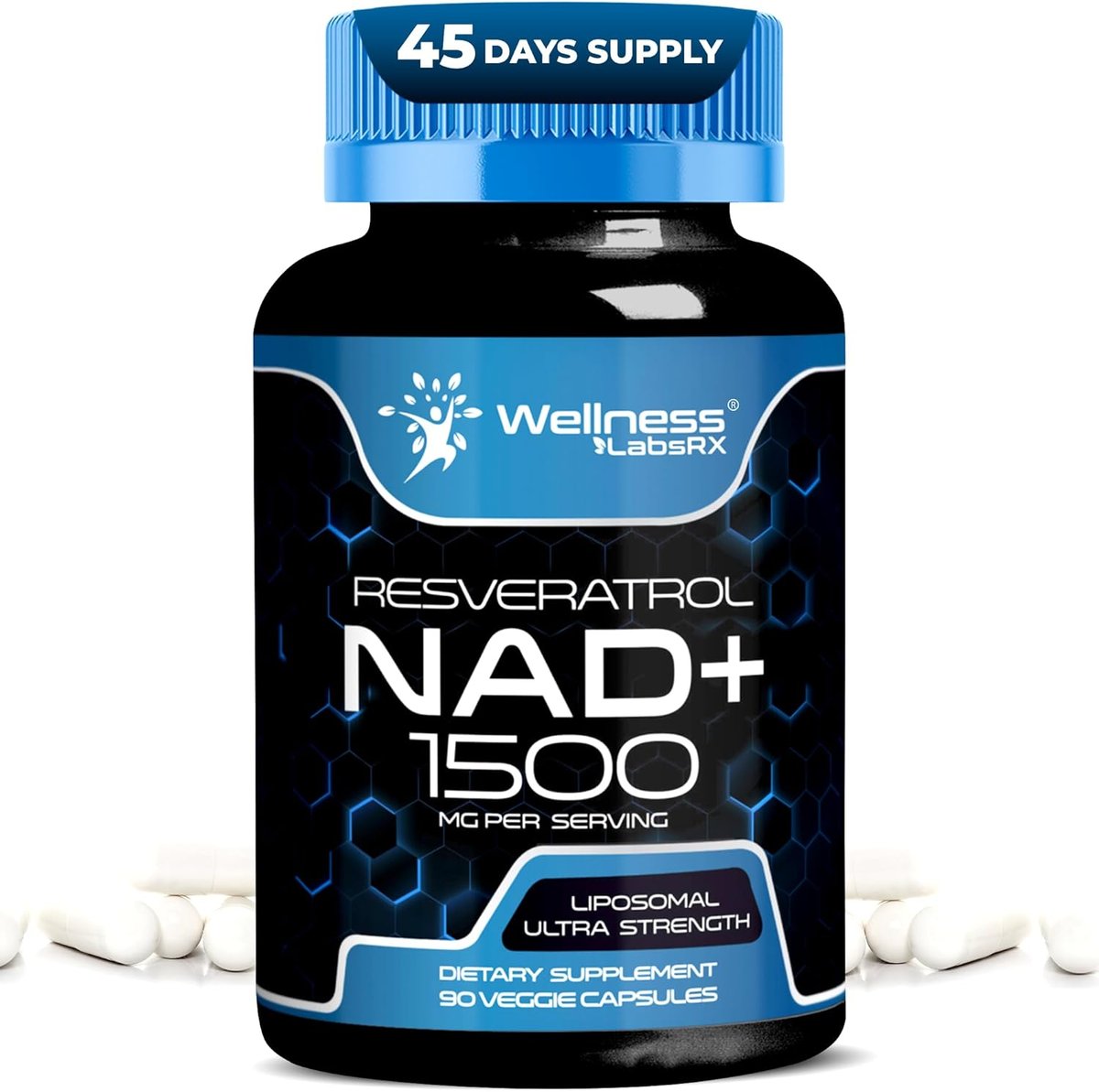 NAD + RESVERATROL 1500 MG X 90 CAPS
