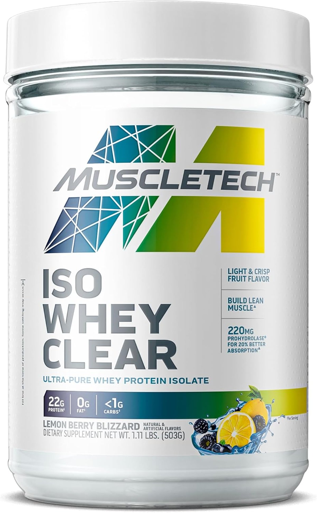 ISO WHEY CLEAR - MUSCLETECH 20 SERVICIOS