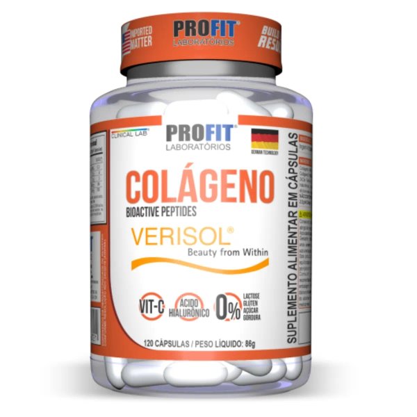 COLÁGENO HIDROLISADO VERISOL + ACIDO HIALURONICO & VIT C 120 CAPS
