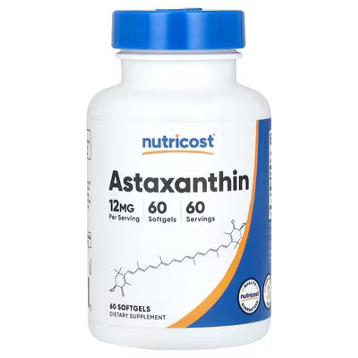 ASTAXANTINA 12MG X 60 SOFTGELS - NUTRICOST