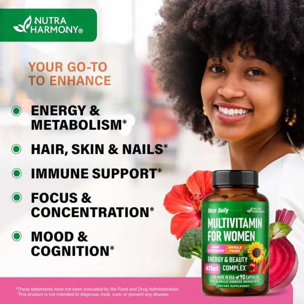 MULTIVITAMIN FOR WOMEN X 90 CAPS - NUTRA HARMONY
