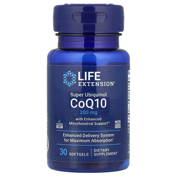 CoQ10 - SUPER UBIQUINOL & SHILAJIT 200MG - LIFE EXTENSION