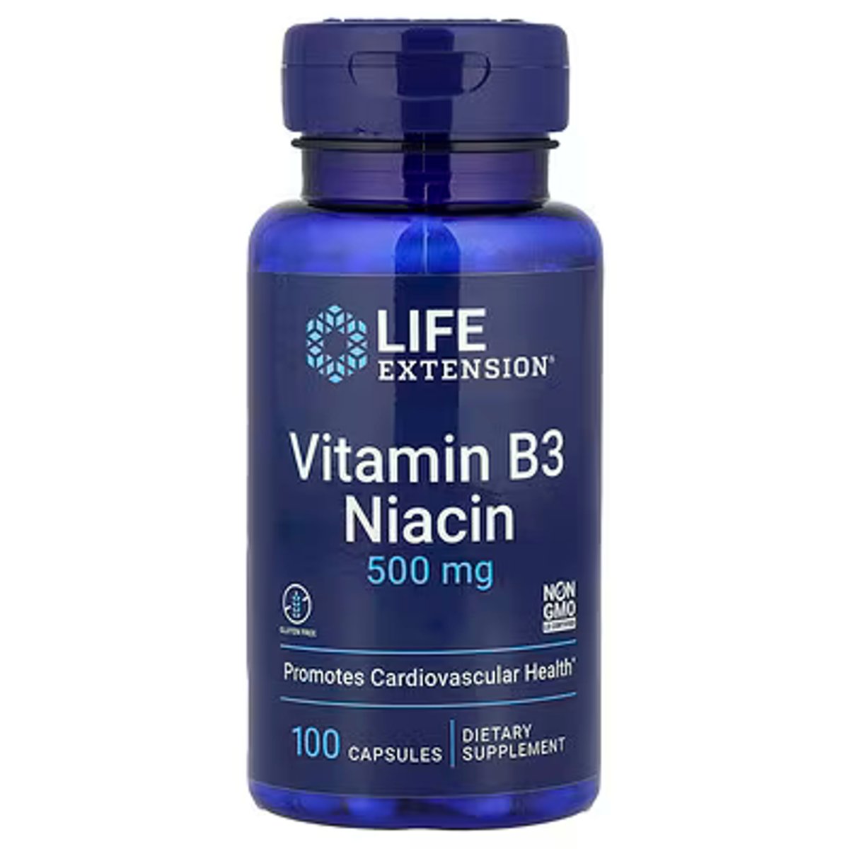 VITAMINA B3 (NIACINA) 500MG X 100 CAPS - LIFE EXTENSION