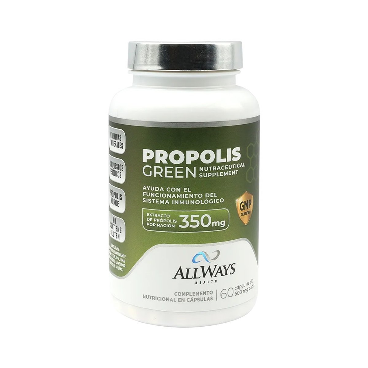 PROPOLIS VERDE 350MG X 60 CAPS - ALLWAYS